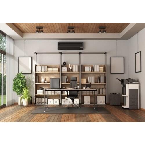 Laeacco 3D Living Room French Window Winter Scenic Tree Photography Background Sofa Curtain Photographic Backdrops Photo Studio