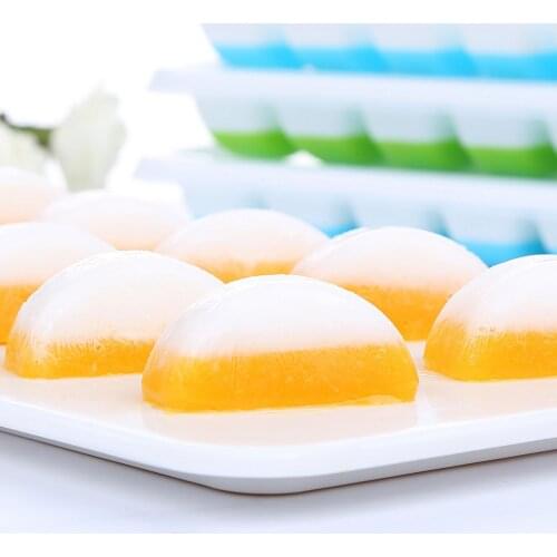 Food Grade Silicone Ice Cube Mold Square Shape Tray Fruit Popsicle Ice Cream Maker for Drinking Wine Beer Household Summer Tools