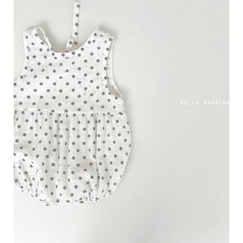 2021 new boys girls dots rompers cotton shorts sleeve summer babys jumpsuit