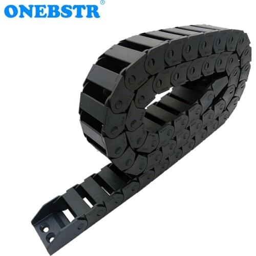 JFLO 1 Meter 15x30mm Drag Chain Wire Carrier Cable Transmission Bridge Non Opening Towline With End Connectors Free Shipping