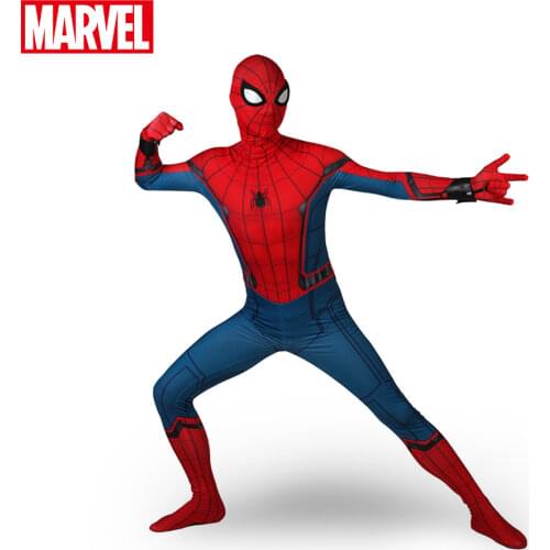 Marvel Spiderman Homecoming Costume Kids Adult Civil War Spider-verse Suit Man Halloween Party Cosplay Jumpsuit Bodysuit