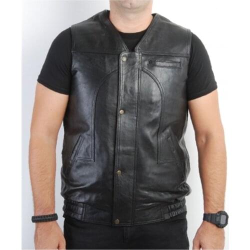 YDS Leather Vest MFCC 100% Original Leather Hand Made
