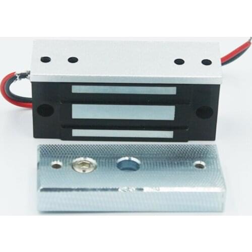 60kg 100lbs Electric Magnetic Lock DC 12V Single Door Electromagnetic Lock Holding Force Access Control lock 60kg Magnetic Lock