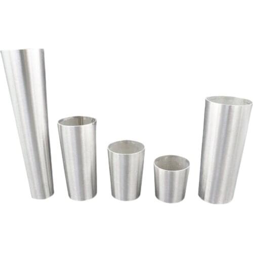 Brushed Stainless Steel Table Cabinet Sofa Chair Leg Cover Furniture Wood Leg Protector Foot Cup Silver Metal Tube Ferrules