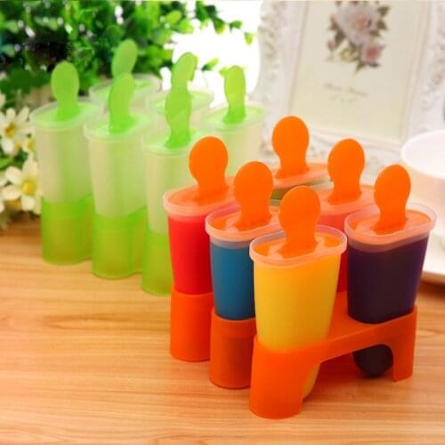 Multicolor Kitchen Tools 4 6 7 Cells Popsicle Maker Ice Cube Molds Summer Accessories DIY Ice Cream Mold Lolly Mould 1 Set