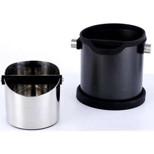 Coffee Powder Residue Trash Can Coffee Knock Box Recycling Bucket Grind Trash Bin silicone edging Espresso Ground Container