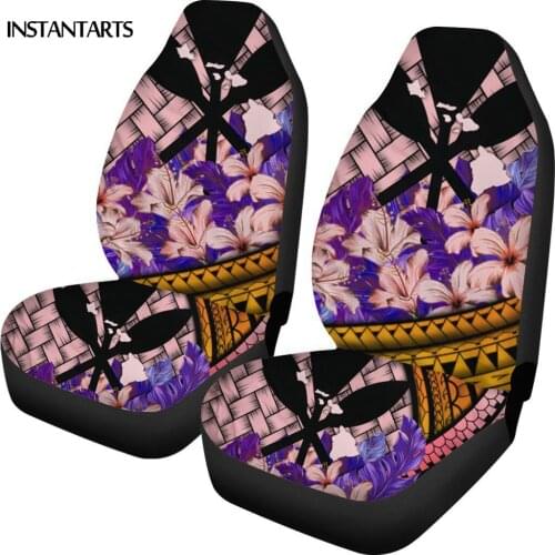INSTANTARTS Kanaka Maoli Printed Soft Car Protector Vehicle Seat Covers Anti-Slip Vehicle Seat Cushion Durable Car Seat Covers