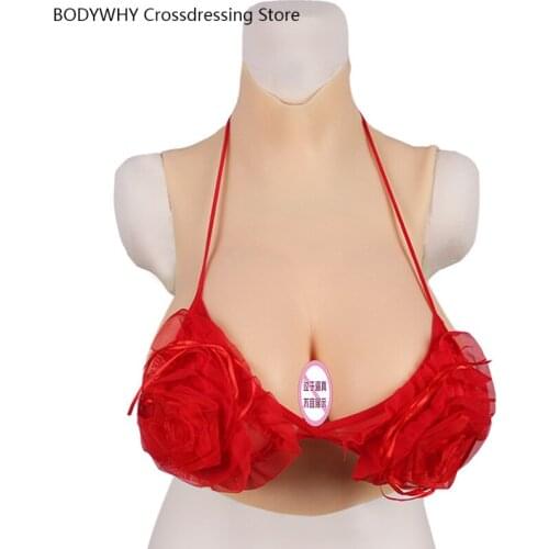 New Solid Short Breast Milk Silicone Fake Breast CD Crossdresser Fake Lady Crossdresser Breast