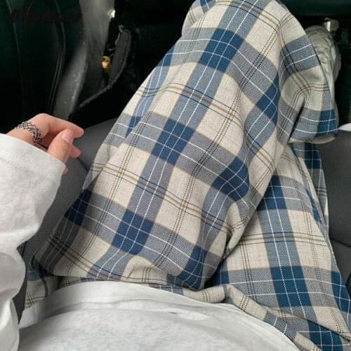 OllyMurs Women's Plaid Trousers