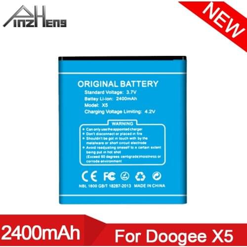 PINZHENG 100% New 2400mAh Mobile Phone Battery For Doogee X5 X5S X5 Pro High Quality Replacement Bateria For Doogee X5 Batteries