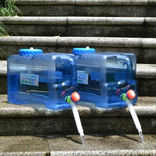 Outdoor camping Water Bucket With Faucet 5/8/10L Food Grade PC Thickened Water Container Portable Camping Picnic Hiking tools