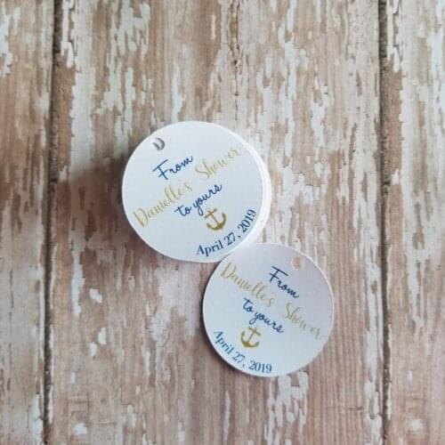 Custom Wedding Shower Tag, Design Baby Shower Tag, From My Shower to yours, bath salts, Personalised bridal shower Tag