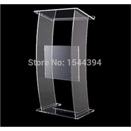Clear acrylic podium clear acrylic furniture Hot Sell Simple cheap acrylic lectern acrylic podium pulpit lectern podium