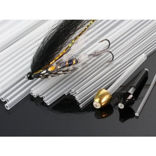 Fly Tying Tubes Rigid Tubing Tube Flies Tying Material Available In 4 Sizes,Clear