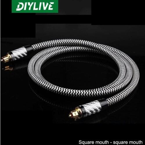 DIYLIVE High transmittance concentrator digital audio fiber optic cable 5.1 DTS Dolby digital DAC fiber optic cable