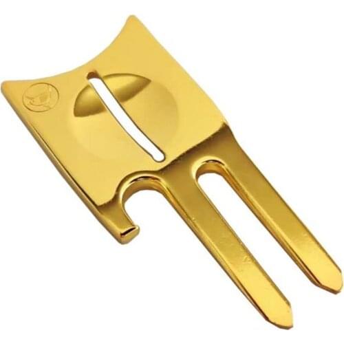 1Pcs Gold/Silver Color Golf Repair Tool Golf Divot Repair Tool With Golf Ball Marker Golf Training Aid Putting Green Tool