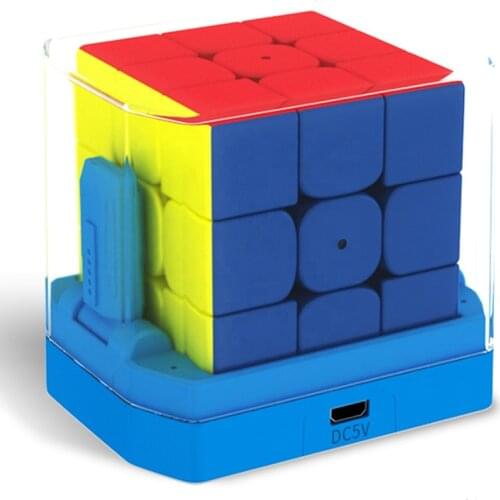 2021 MoYu Weilong AI 3x3x3 Magnetic Smart Cube Professional Magnets Magic Cube Bluetooth Connect Intelligence SmartCube for Kid