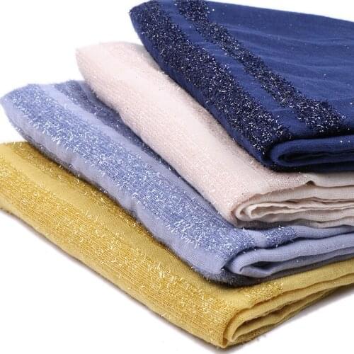 2021Womens Scarf Cotton hemp gold shawl Long Hijab Scarf Muslim Lady Hijab Caps Islam Clothing Turkish Turban Shawl Headscarves