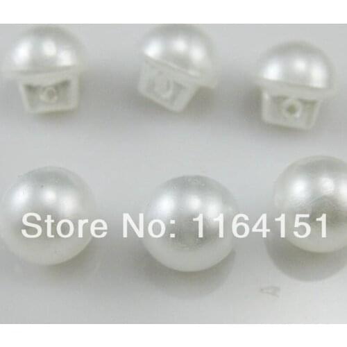 50pcs/lot Shirt Buttons Round Sewing Fashion Pearl Buttons Beige Color 10mm Garment Accessory