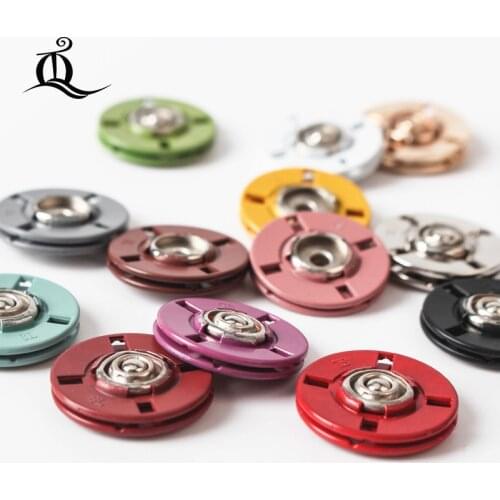 6pcs mix white black pink color 10/12.5/15/18/21/23/25/28mm snap-fastener Press Buttons DIY Sewing Clothes Accessories