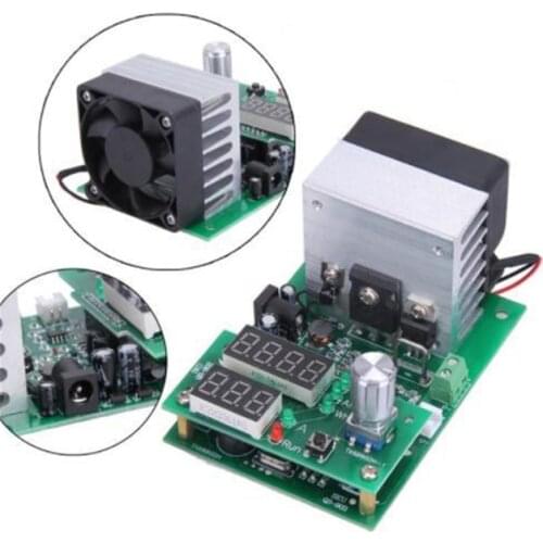 60W 30V 0~9.99A Constant Current Electronic Load LCD Digital Display Discharge Battery Capacity Meter Tester with Heat sink fan