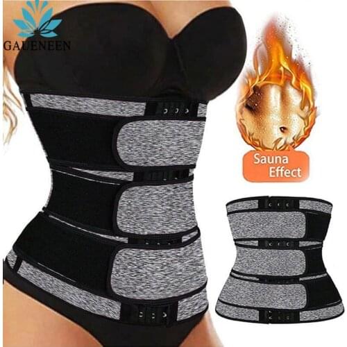 GAUENEEN Shapewear Neoprene Sauna Waist Trainer Corset Sweat Belt for Women Weight Loss Slimming Belt Body Shaper Trimmer Girdle