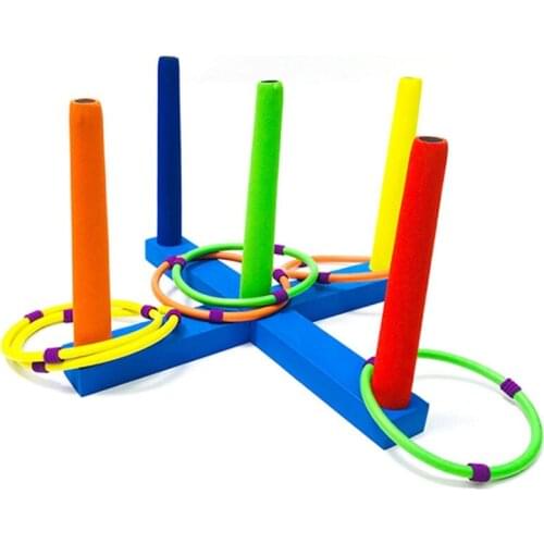 Ring Toss Game Sets - Outdoor & Indoor Sport Toys with 6 Rings, Easy to Assemble, Friends Toss Yard Games, for Kids