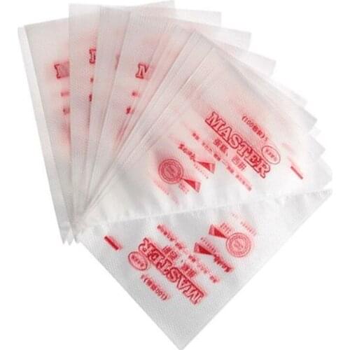 100 pcs Pocket Socket Disposable Bag Creme Patisserie Cake Decoration 17x29cm