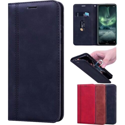 Phone Magnet Case For Nokia 7.2 Protective Flip Cover PU Leather Case Nokia 7.2 Protector Shell Wallet Funda Capa Bag