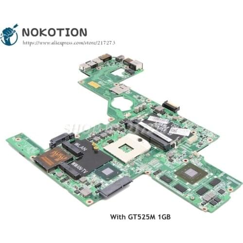 NOKOTION CN-0C47NF 0C47NF Main Board For Dell XPS 15 L502X PC Motherboard DAGM6CMB8D0 HM67 DDR3 GT525M Video card 1GB