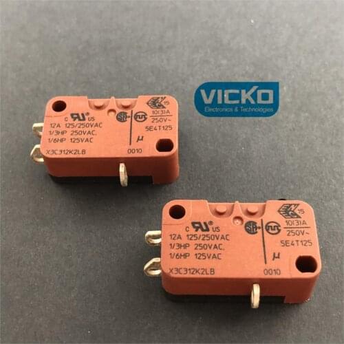[YK] BURGESS X3C312K2LB micro switch current 12A 125/250VAC 250VAC 125VAC 250V 10A 5E4T125 switch