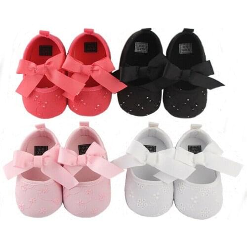 Cute Toddler Shoes Girl Hot Toddler Girl Crib Shoes Newborn Baby Bowknot Soft Sole Prewalker Sneakers Toddler Girls Shoes