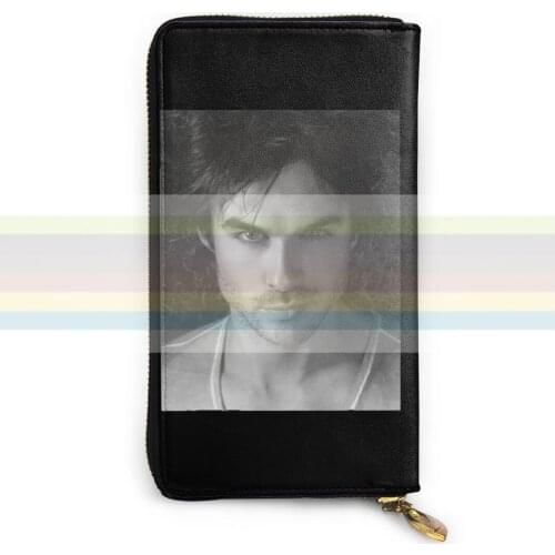 New mens and womens smart leather wallet credit card bank card bag. Long mobile wallet