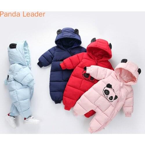 Baby Girls Clothes Boys Girls Rompers Winter Overalls For Children Newborn Warm Thickening Hooded Infant Clothing Kids Outerwear