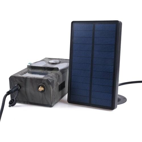 Outdoor Solar Panel Charger Hunting Trail Camera Battery Charger 9V Output For Suntek HC-300M HC-700M HC700G Hunting Cameras