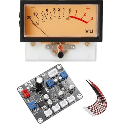 VU Meter Head Tube Amplifier DB Meter Power Discharge Flat Watch High Internal Resistance Driver Board Measuring Tools Drop Ship