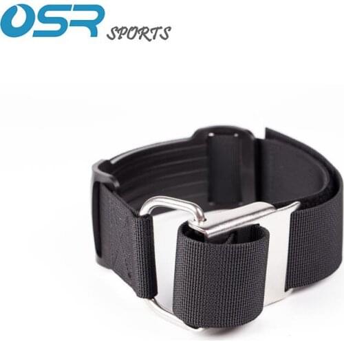 Scuba Diving Tank strap with Stainless Steel SS316 buckle for 12L tank cylinder with friction pad