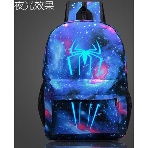 Spiderman Backpack Women Men School Bag Rucksack Waterproof Backbag Travel Daypack Male Backpack Mochila Boys Grils