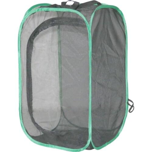 Insect Breeding Cages Net Cloth Butterfly Mantis Stick Praying Cylindrical Pop-up Cage 1 Pcs