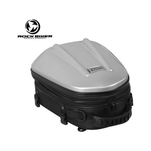 ROCK BIKER Motorcycle Rear bag Black Alforjas Para Saddle Bags Motocross Waterproof Tail Bag Dain Motorbike Travel Back