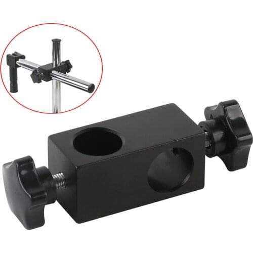 Trinocular Microscope Video Camera 360 Degree Universal Multi-axis Adjustment Metal Arm Bracket Diameter 25mm Connection Adapter