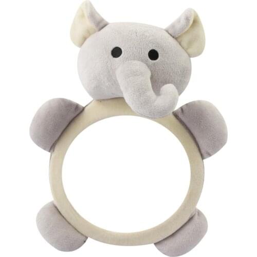 Cute Cartoon Elephant Car Adjustable Baby Rearview Mirror Infant Safety Seat Products Back Mirrors Headrest Car Accessories
