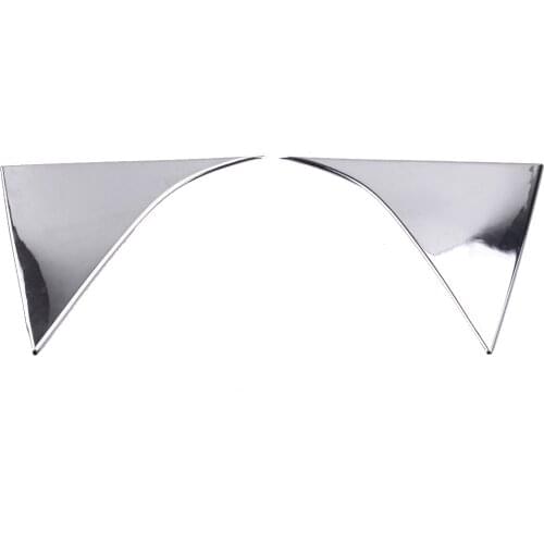 1 Pair Car Rear Window Side Spoiler Trim Cover Decor Plastic Silver Chrome Fit For Kia Sportage QL 2017 2018 2019 2020