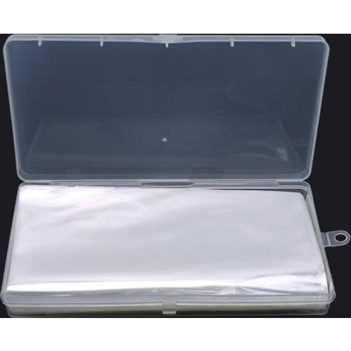 100Pcs/Pack Paper Money Banknotes Protective Bag With Box Transparent PVC Commemorative Paper Money Coin Album Storage Bag