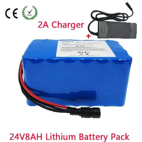 24V 8ah Lithium Battery Pack Suit for Motor Wheelchair and Electric Bicycle 250W With 2A Charger