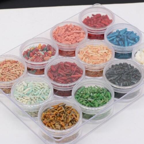 12-color DIY Natural Color Coral Gravel Beads Beach Jewelry Accessories Ladies Coral Earrings Bracelet Necklace Making