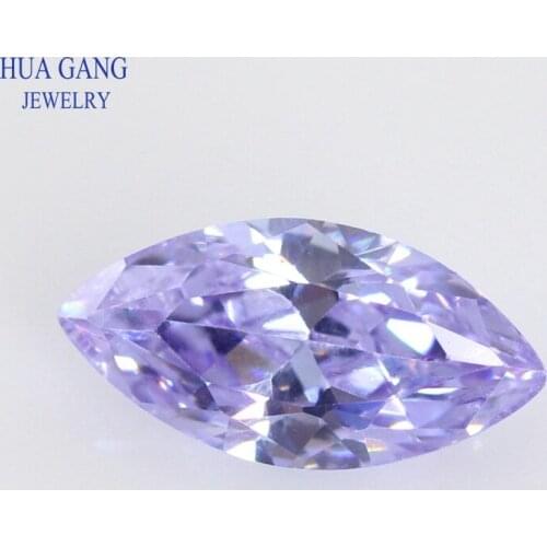 5A Lavender Marquise Shape Brilliant Cut CZ Stone Synthetic Gems Cubic Zirconia For Jewelry Size 1.5x3~10x20mm Free Shipping
