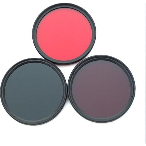 37mm 590nm+720nm+850nm Infrared IR Optical Grade Filter for Canon Nikon Fuji Pentax Sony Camera Lenses