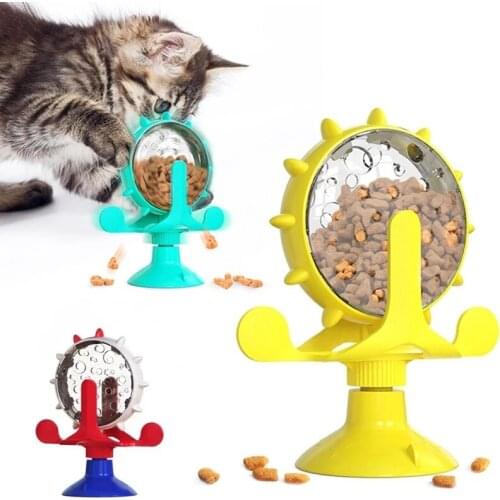IQ Training Pet Cats and Dogs Interactive Feeding Funny Leaking Slow Food Feeder Carousel Pet Pet Supplies Leaking Ball
