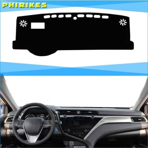For Toyota Camry 8th XV70 2018 2019 Car Dashboard Cover Mat Pad Sun Shade Instrument Protective Dashmat Dash Carpet Accessories